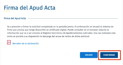 Apoderamiento Apud Acta